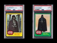A Collection of PSA Graded 1977 Topps Star Wars Darth Vader Trading Cards