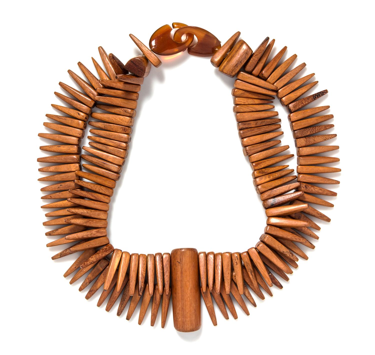 A Gerda Lynggaard for Monies Wood Necklace.