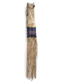 Sioux Beaded Hide Tobacco Bag