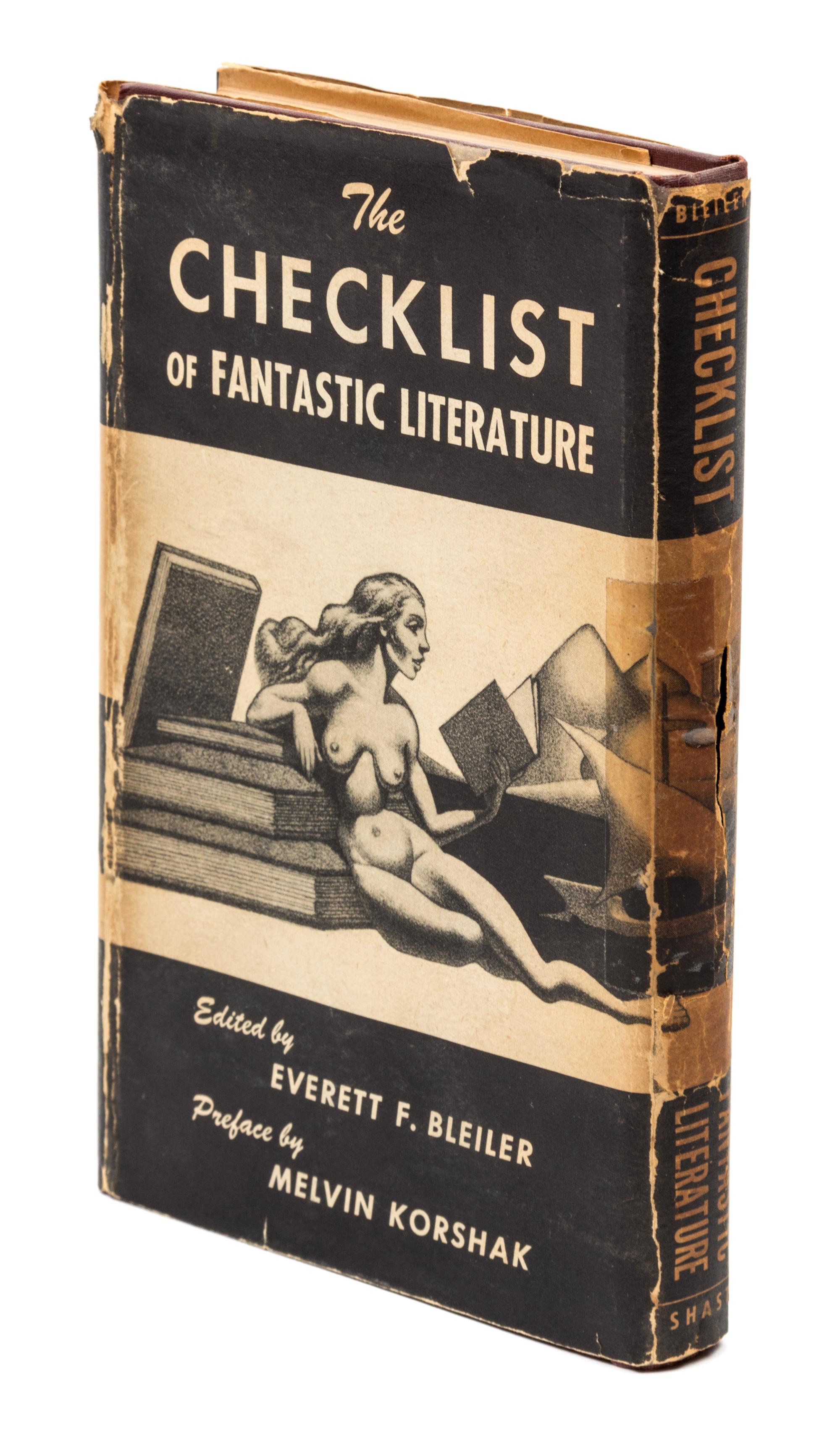 BLEILER, Everett F. (1920-2010). The Checklist of Fantastic Literature. Chicago: Shasta, 1948. FIRST EDITION PRESENTATION COPY.