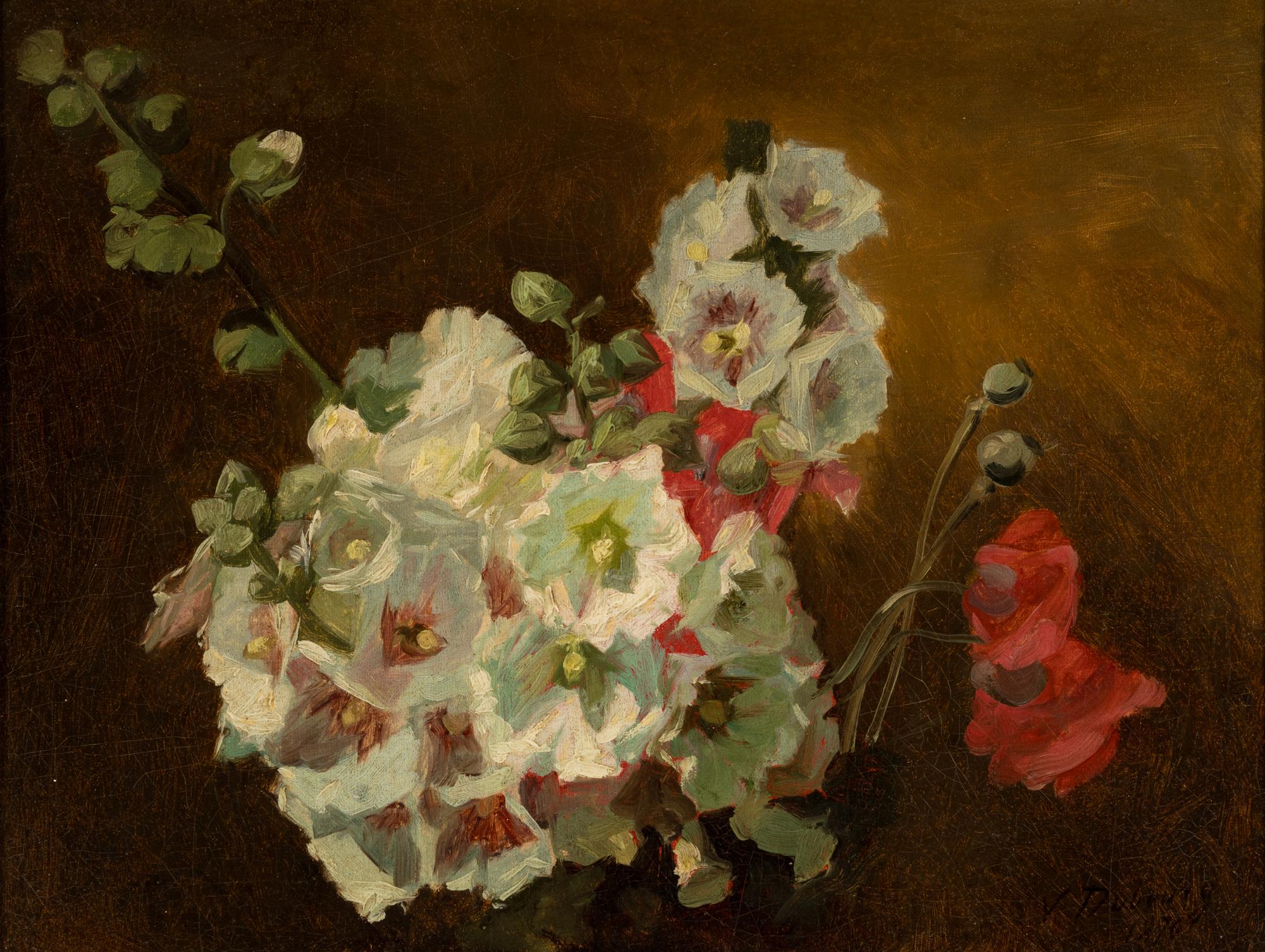 Étude de fleurs , 1876