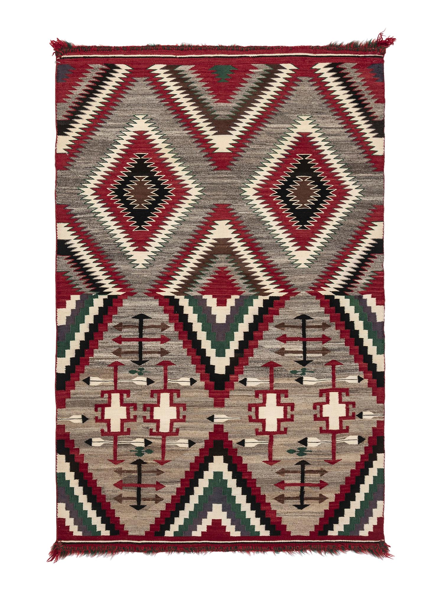 Navajo Germantown Double Saddle Blanket / Rug
