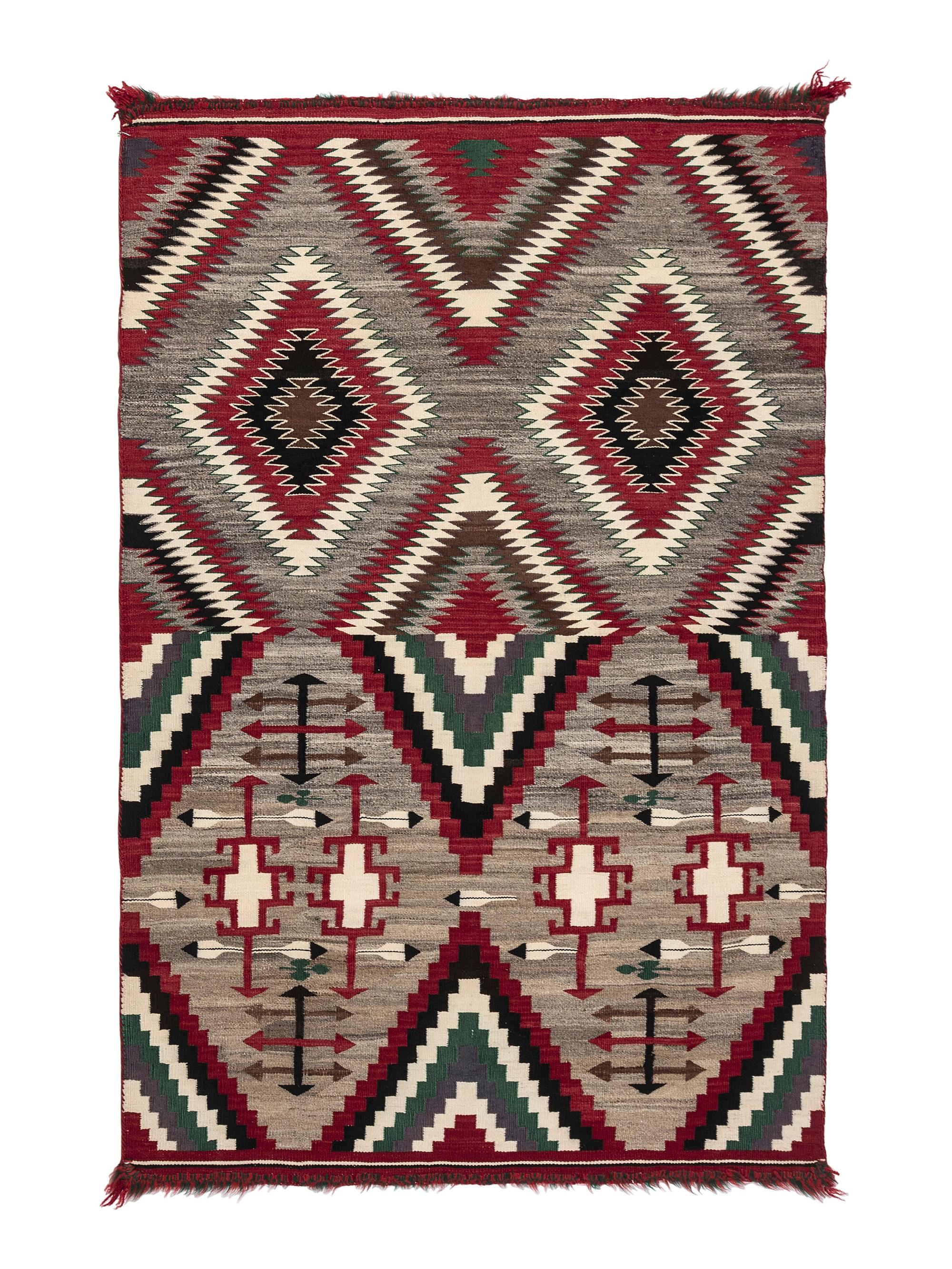 Navajo Germantown Double Saddle Blanket / Rug