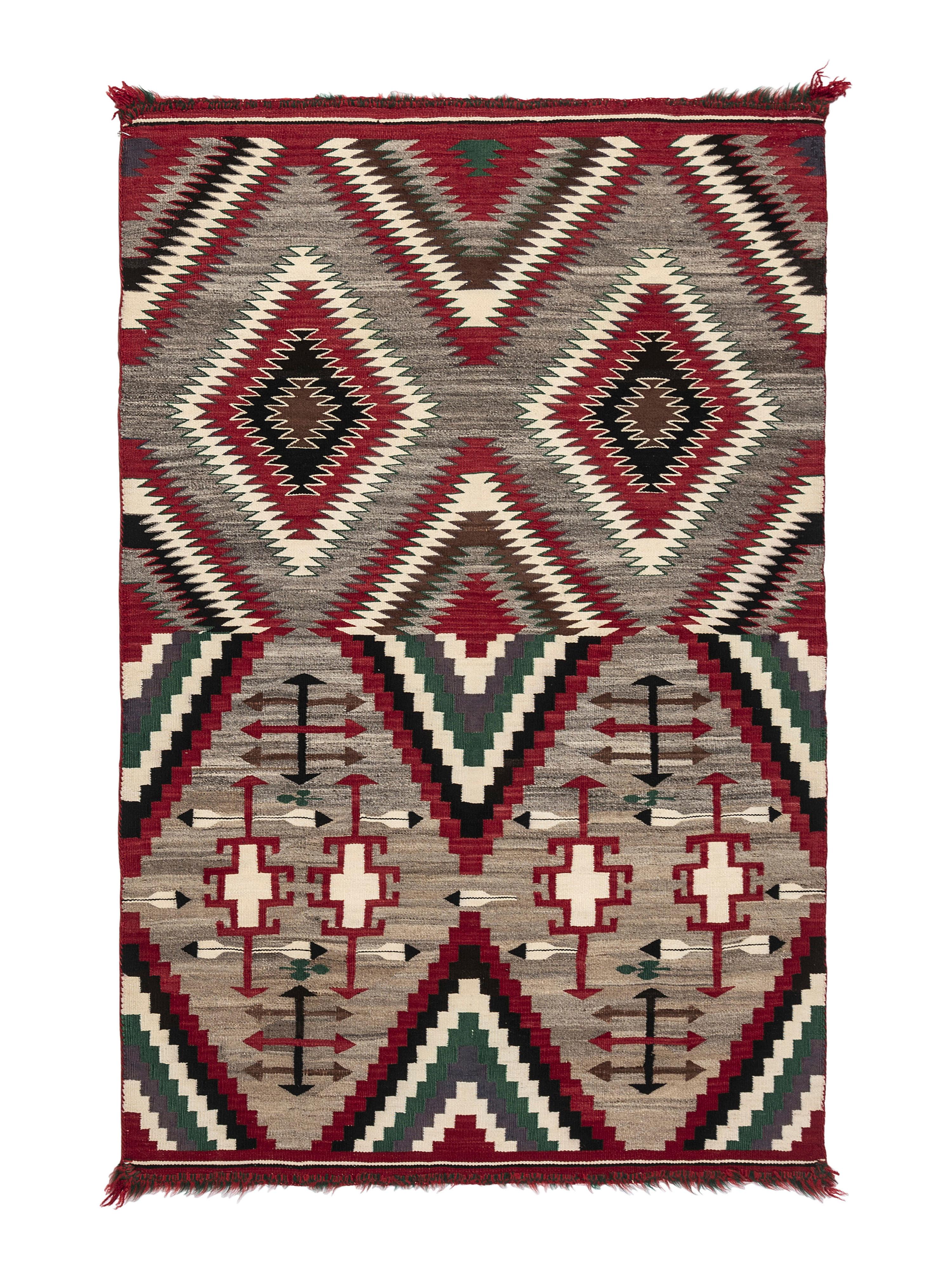 Navajo Germantown Double Saddle Blanket / Rug