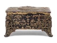 A German Silver-Gilt Singing Bird Automaton Box
