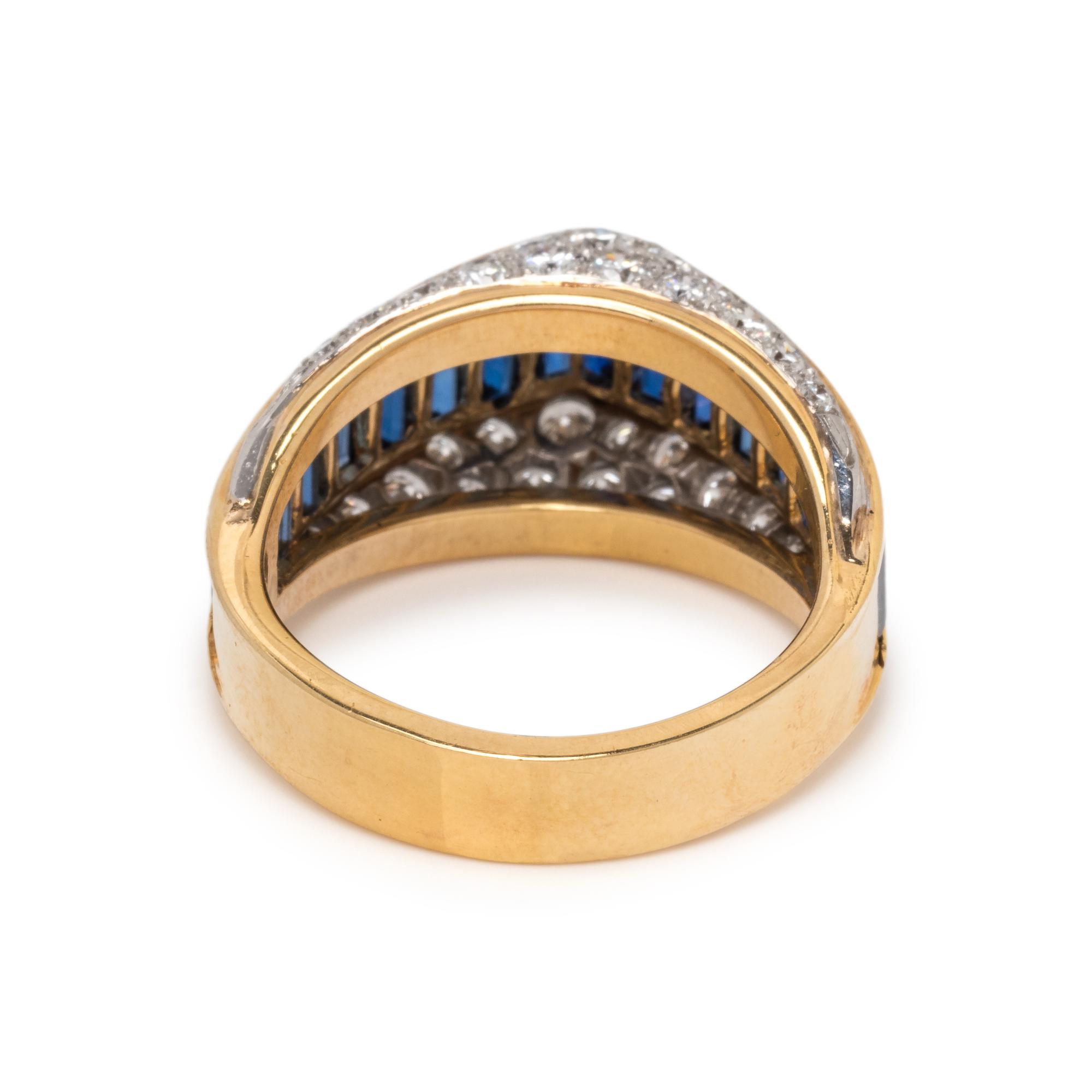 SAPPHIRE AND DIAMOND RING