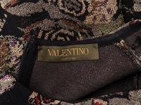 VALENTINO, METALLIC JACQUARD KNIT DRESS