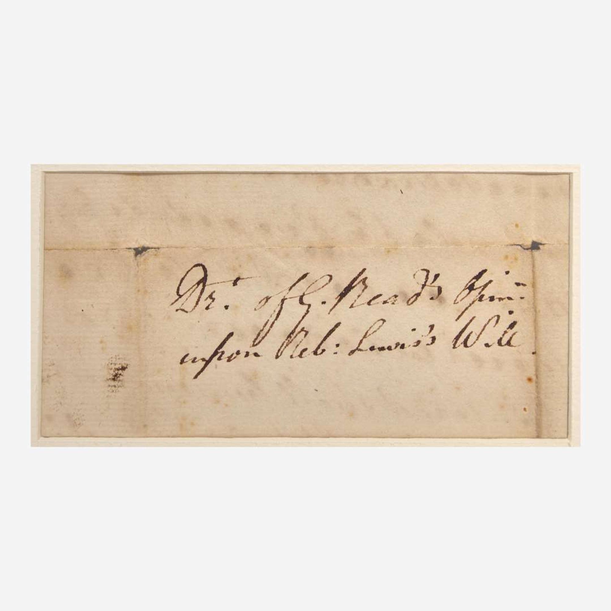 [Americana] [Declaration of Independence] Read, George Autograph Document