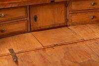 A German or Austrian Walnut and Marquetry Slant-Front Bureau