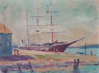 Artist Unknown, (20th century), Harbor Scene