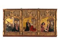 The Annunciation, The Visitation, The Nativity (a tryptich)