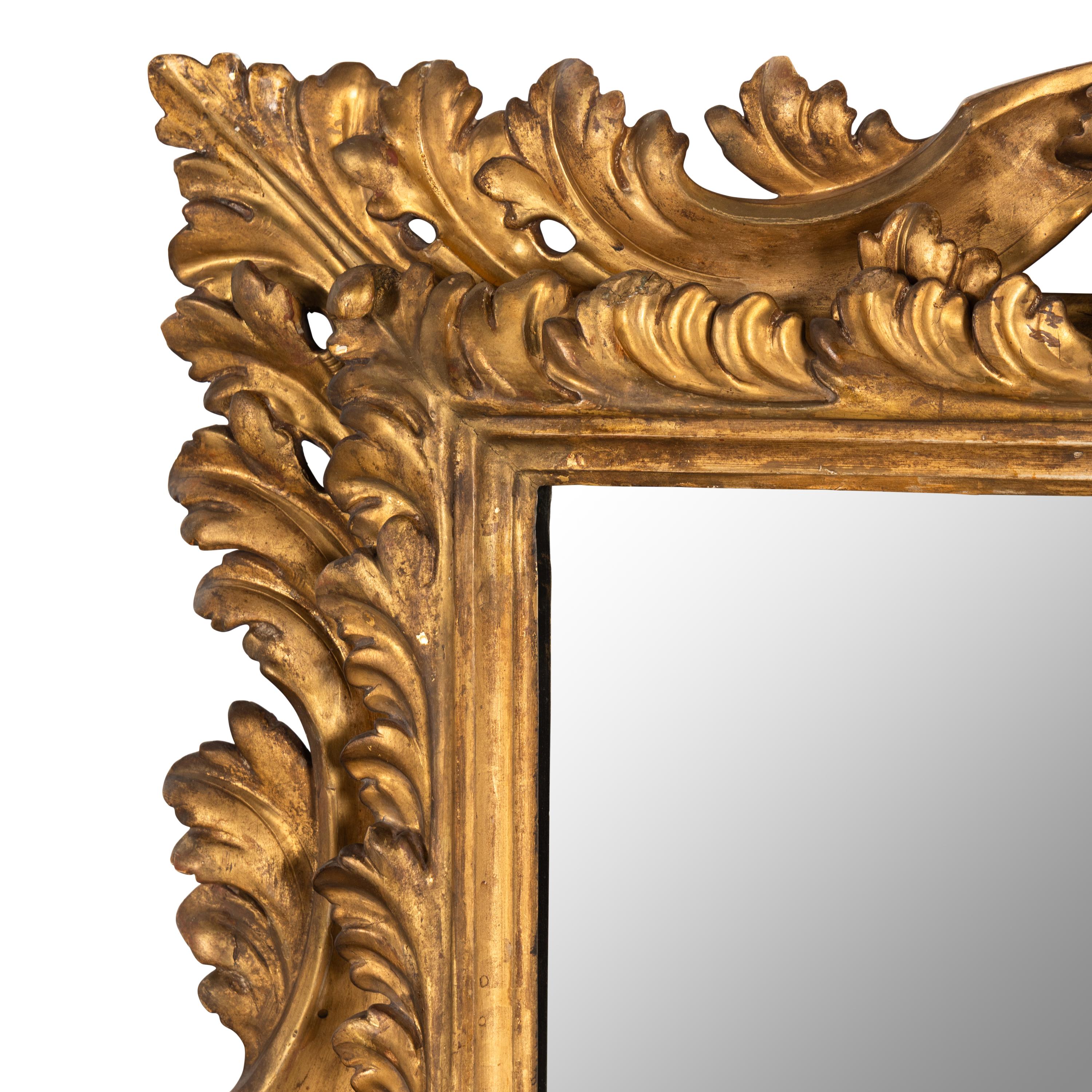 A Continental Giltwood Mirror