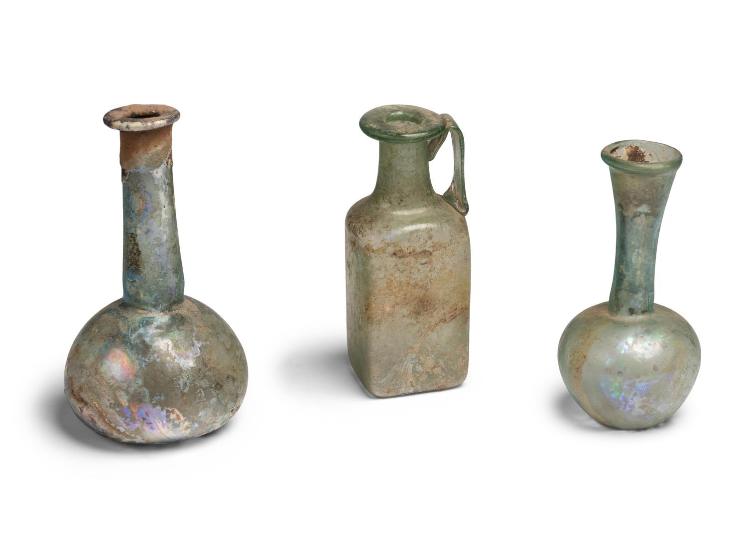Twenty-Seven Roman and Islamic Glass Vessels and Fragments