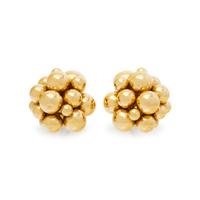 MARINA B., YELLOW GOLD 'ATOMO' EARRINGS