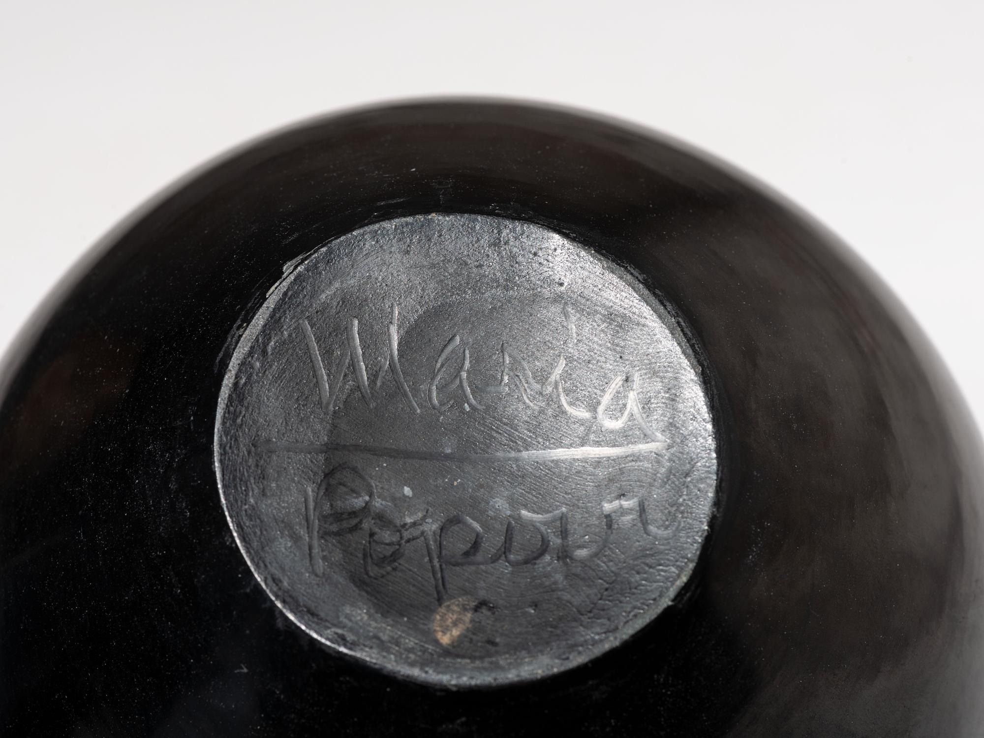 Blackware Pottery Jar, with Gunmetal Finish, 1956-1959
