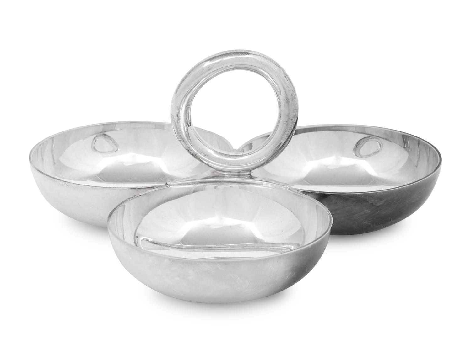 An Andree Putman for Christofle Silver-Plate Canape Serving Dish