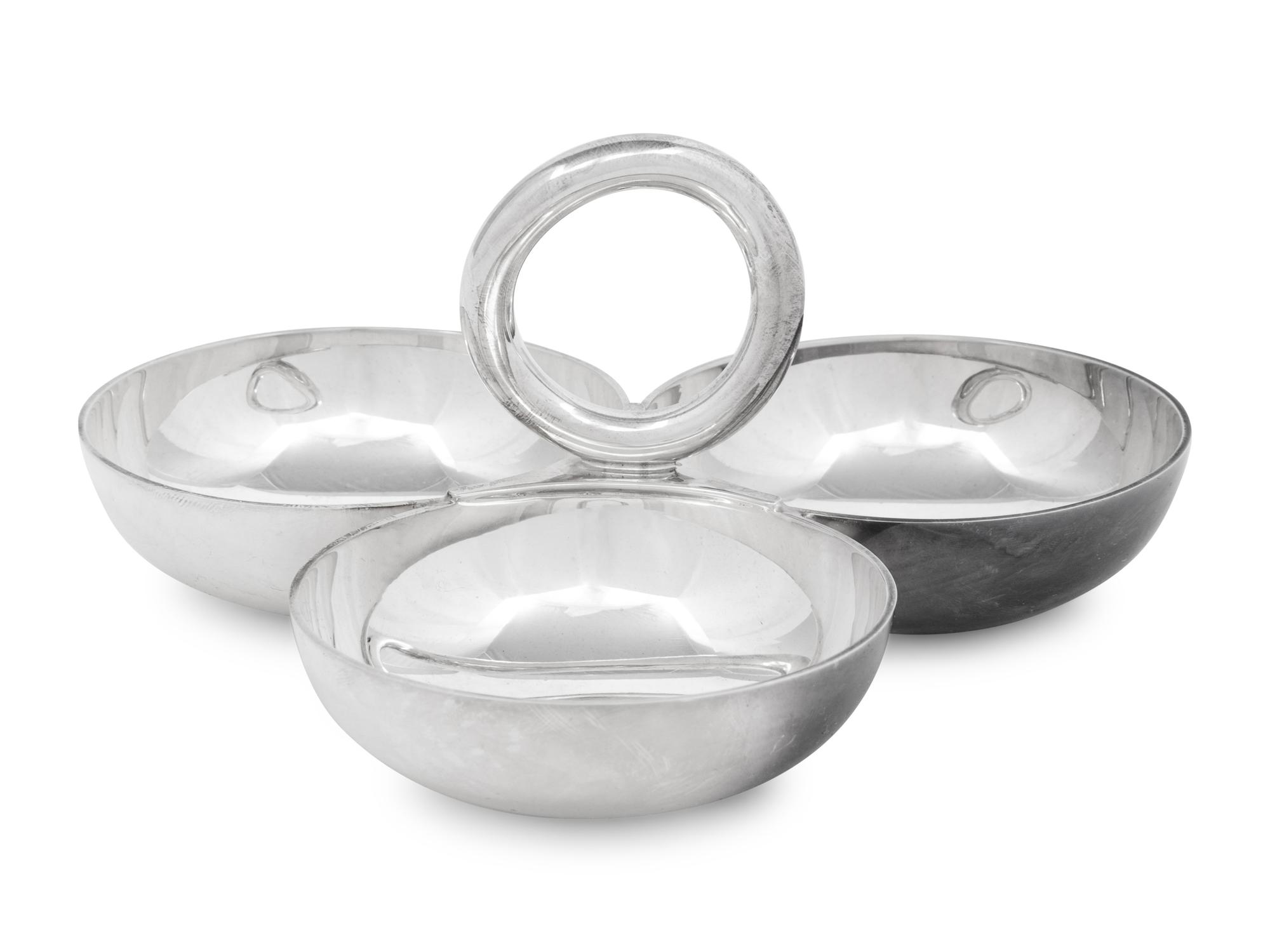 An Andree Putman for Christofle Silver-Plate Canape Serving Dish