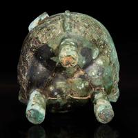 A Chinese bronze ritual tripod vessel, Liding 青銅鬲鼎 Possibly Late Shang/Western Zhou dynasty ????????