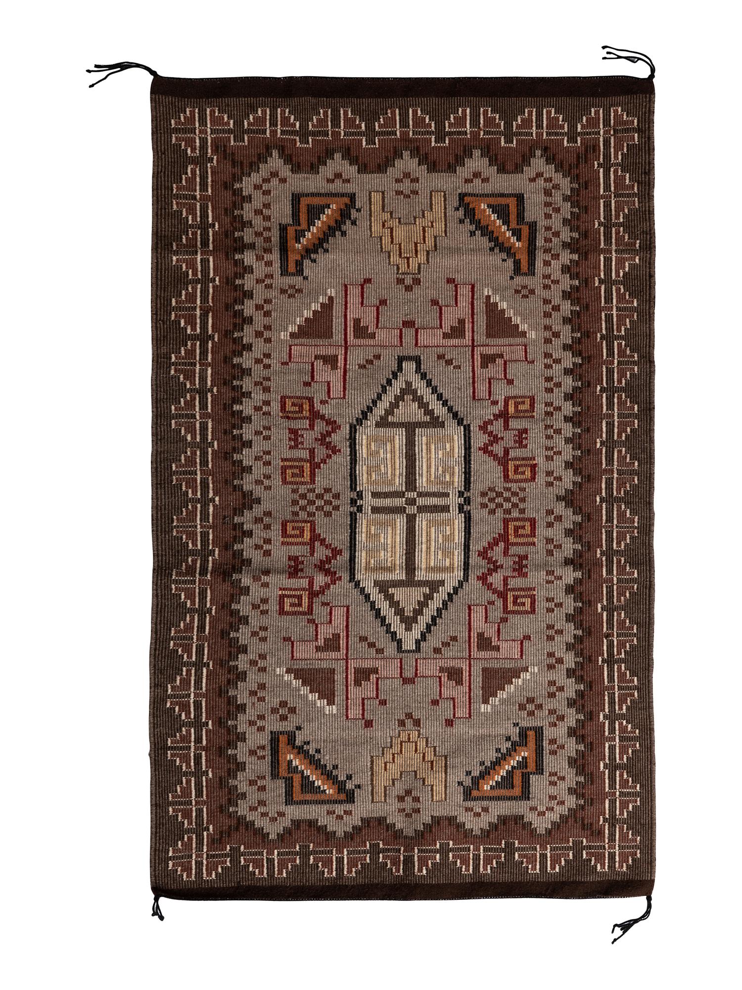 A Navajo Raised Outline Weaving / Rug