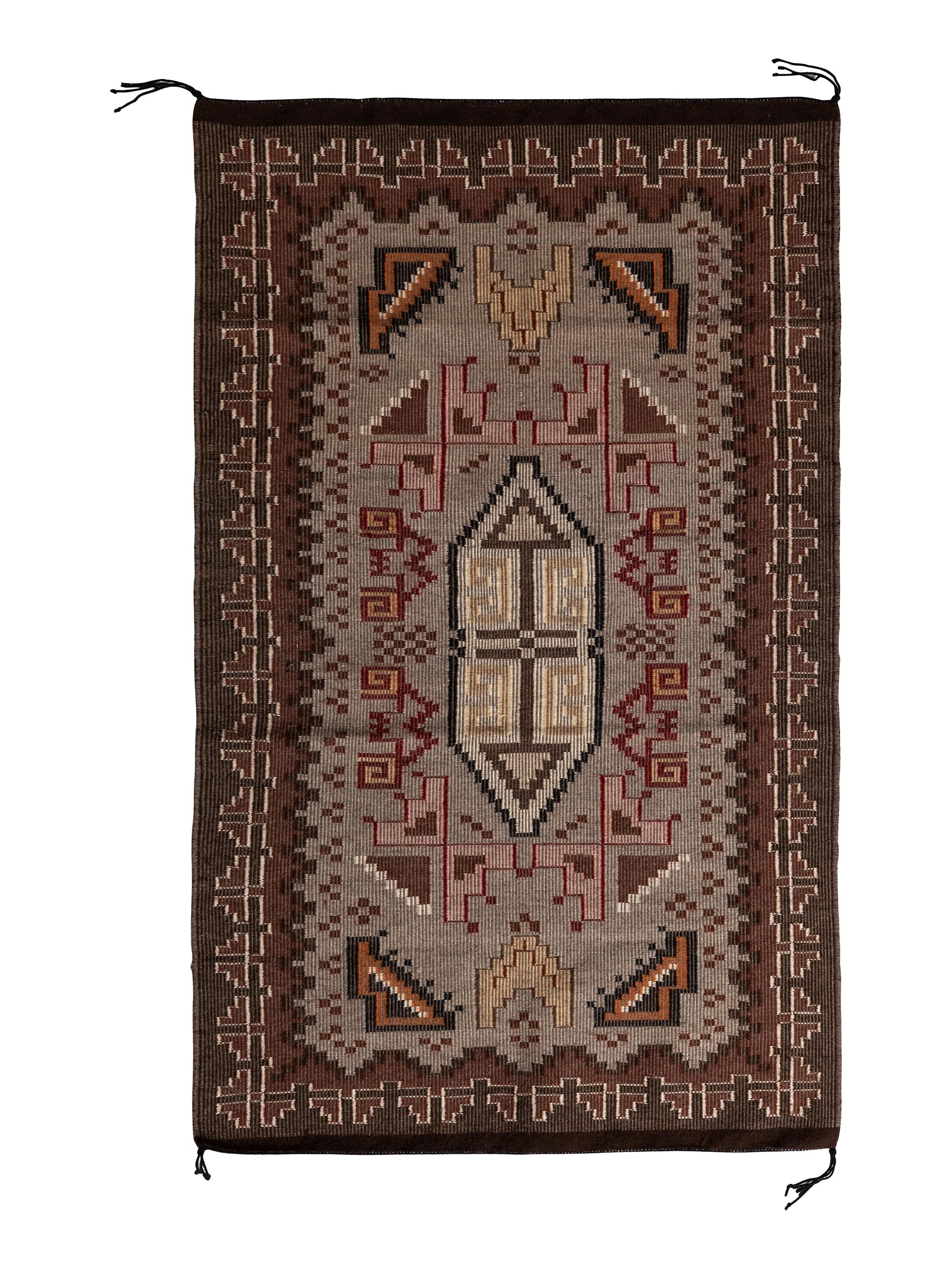 A Navajo Raised Outline Weaving / Rug
