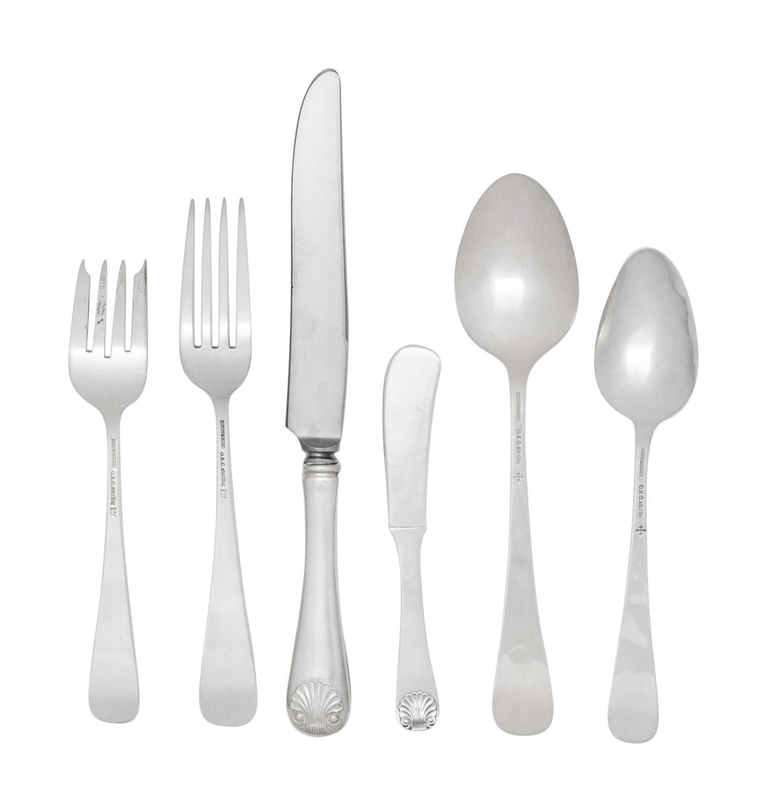 An American Silver Flatware Service