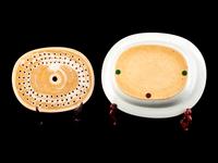 A Chinese Export Famille Rose Porcelain Platter and Strainer