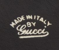 A Gucci Black Monogram Canvas Bill Fold, 6.5" x 3".