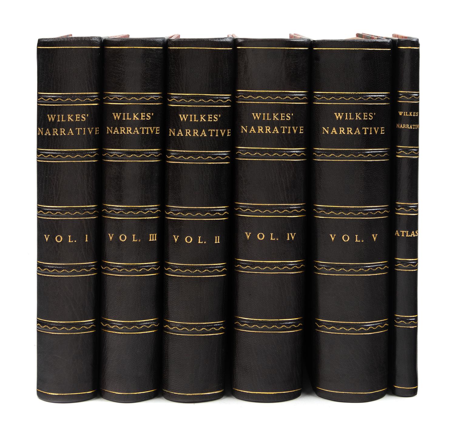 WILKES, Charles (1798-1877). Narrative of the United States Exploring Expedition. Phila., 1845. 1ST OCTAVO EDITION