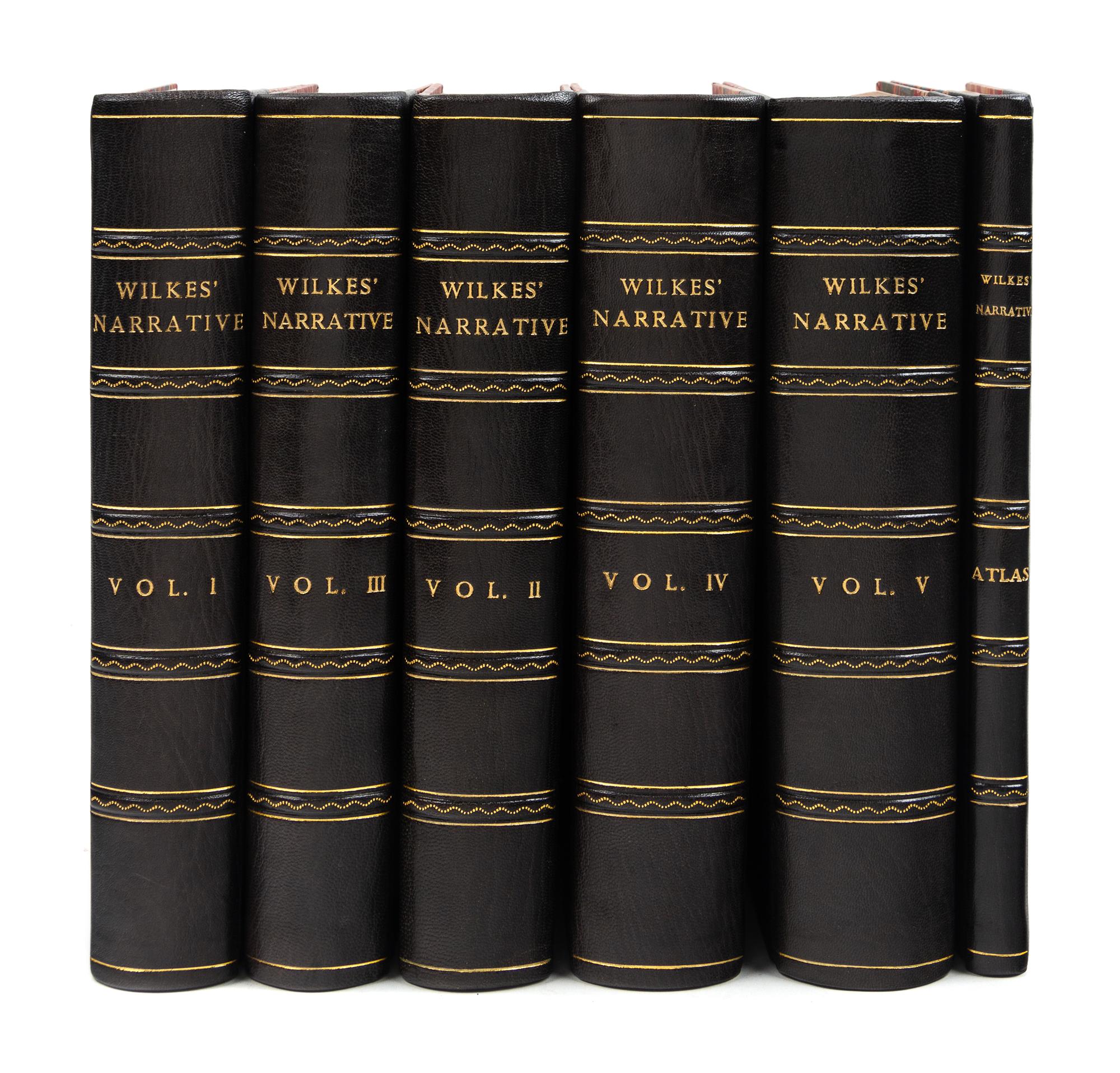 WILKES, Charles (1798-1877). Narrative of the United States Exploring Expedition. Phila., 1845. 1ST OCTAVO EDITION