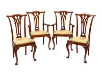 A Set of Ten George III Style Mahogany Dining Chairs