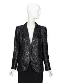 Alexander McQueen, Lacquered Lace Tailored Blazer