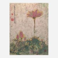 Qing Zhong Ming 秦忠明 宣纸油彩画两幅 (Chinese b.1938-)
