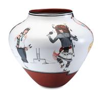 Polychrome Pottery Jar, with Buffalo Dancers