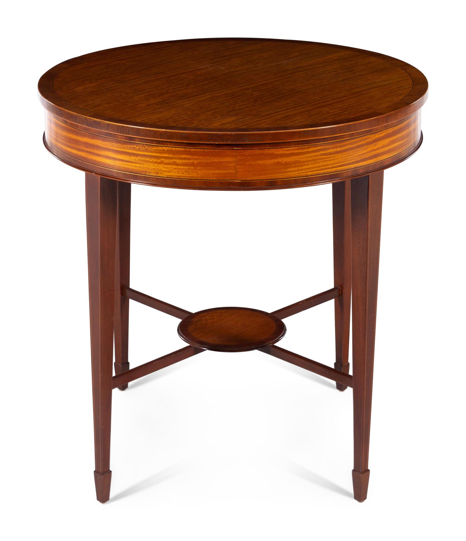 A George III Style Satinwood Occasional Table — BAKER