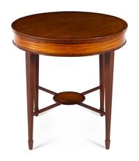 A George III Style Satinwood Occasional Table — BAKER