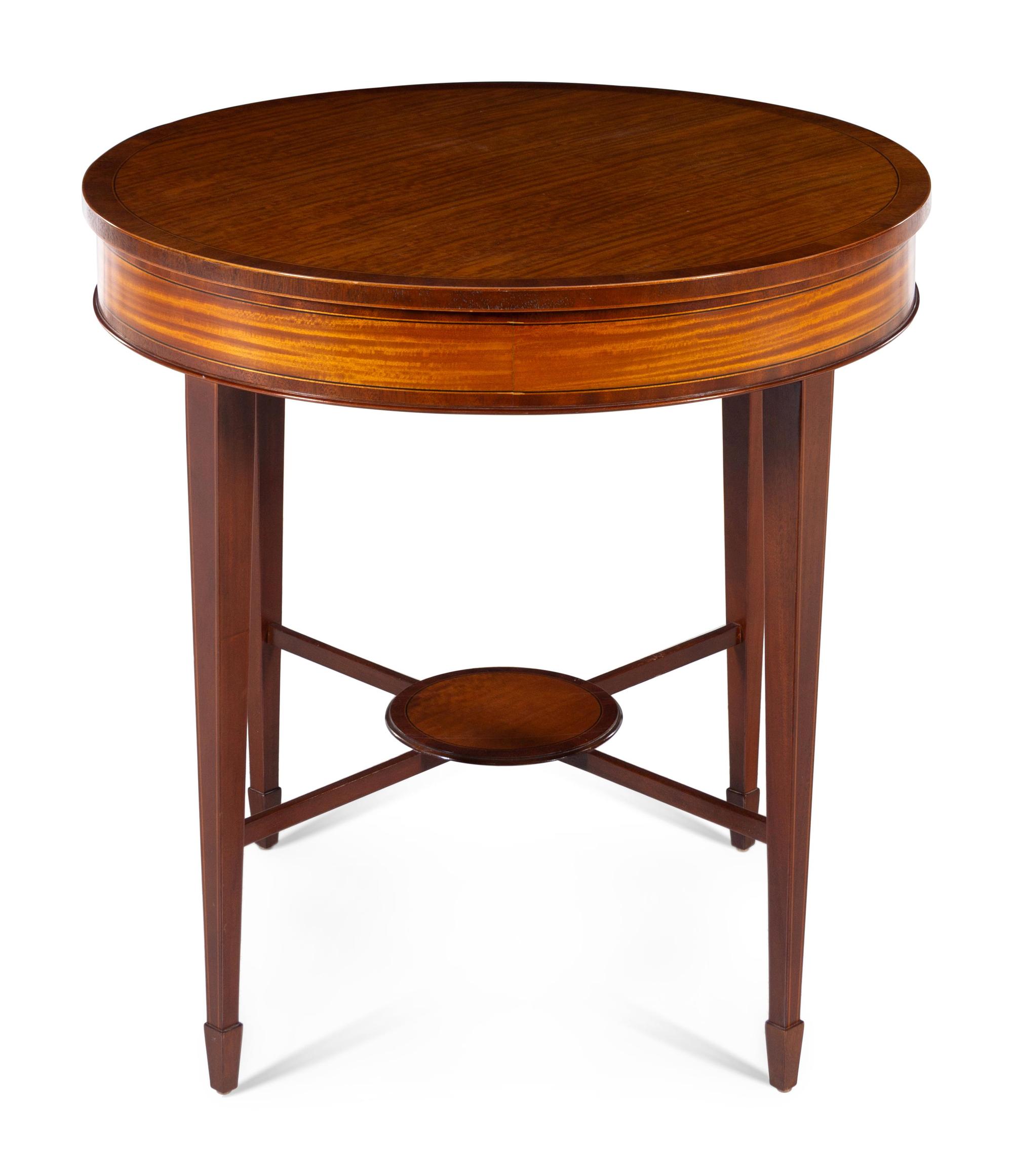 A George III Style Satinwood Occasional Table — BAKER