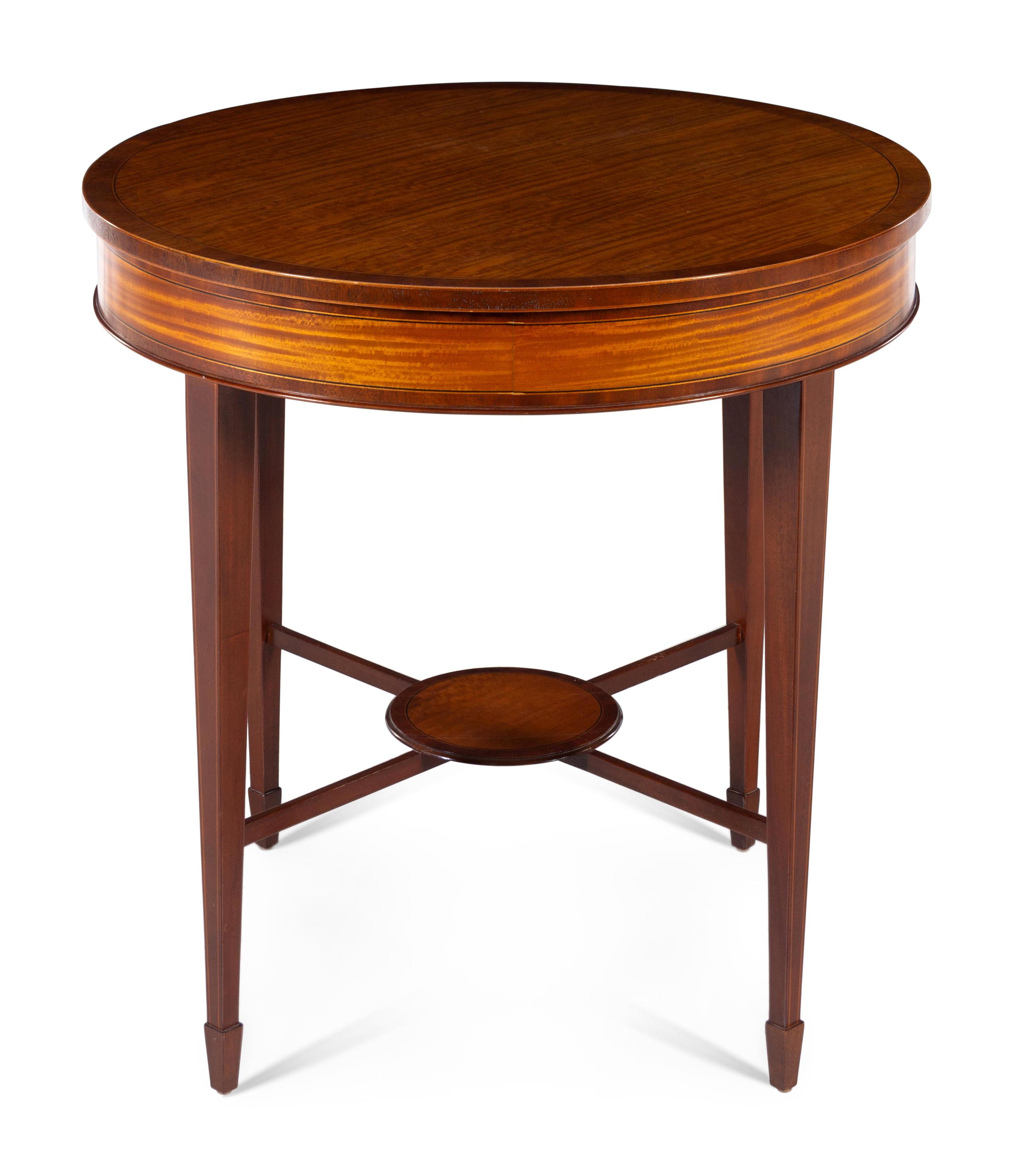 A George III Style Satinwood Occasional Table — BAKER