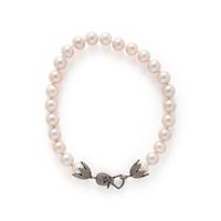 CULTURED PEARL NECKLACE AND BRACELET