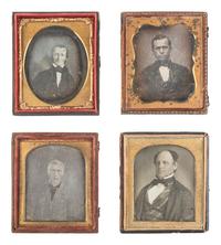 [EARLY PHOTOGRAPHY]. 24 sixth plate daguerreotypes of men of varying ages.