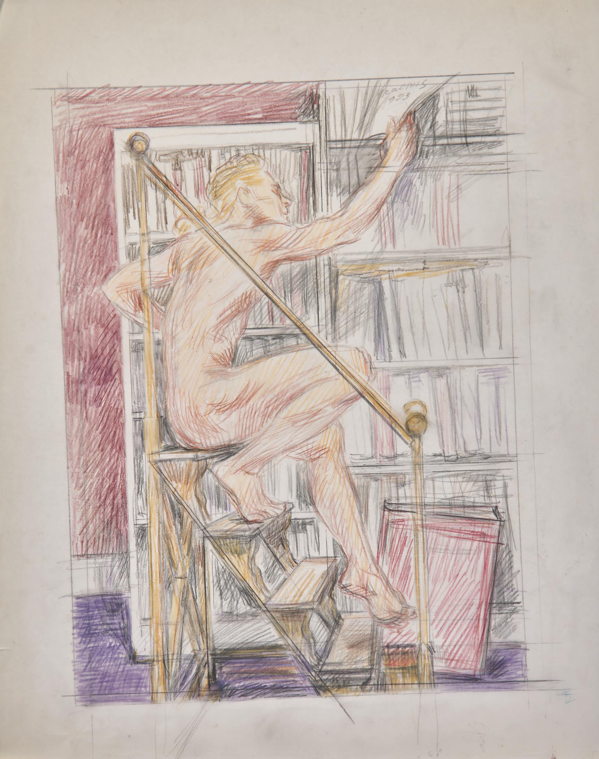 On the Library Steps , 1993