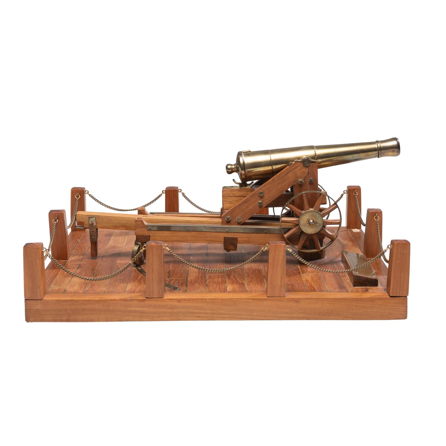 One Sixteenth Scale Replica Sea Coast Gun on Carriage by Ron Hargreaves