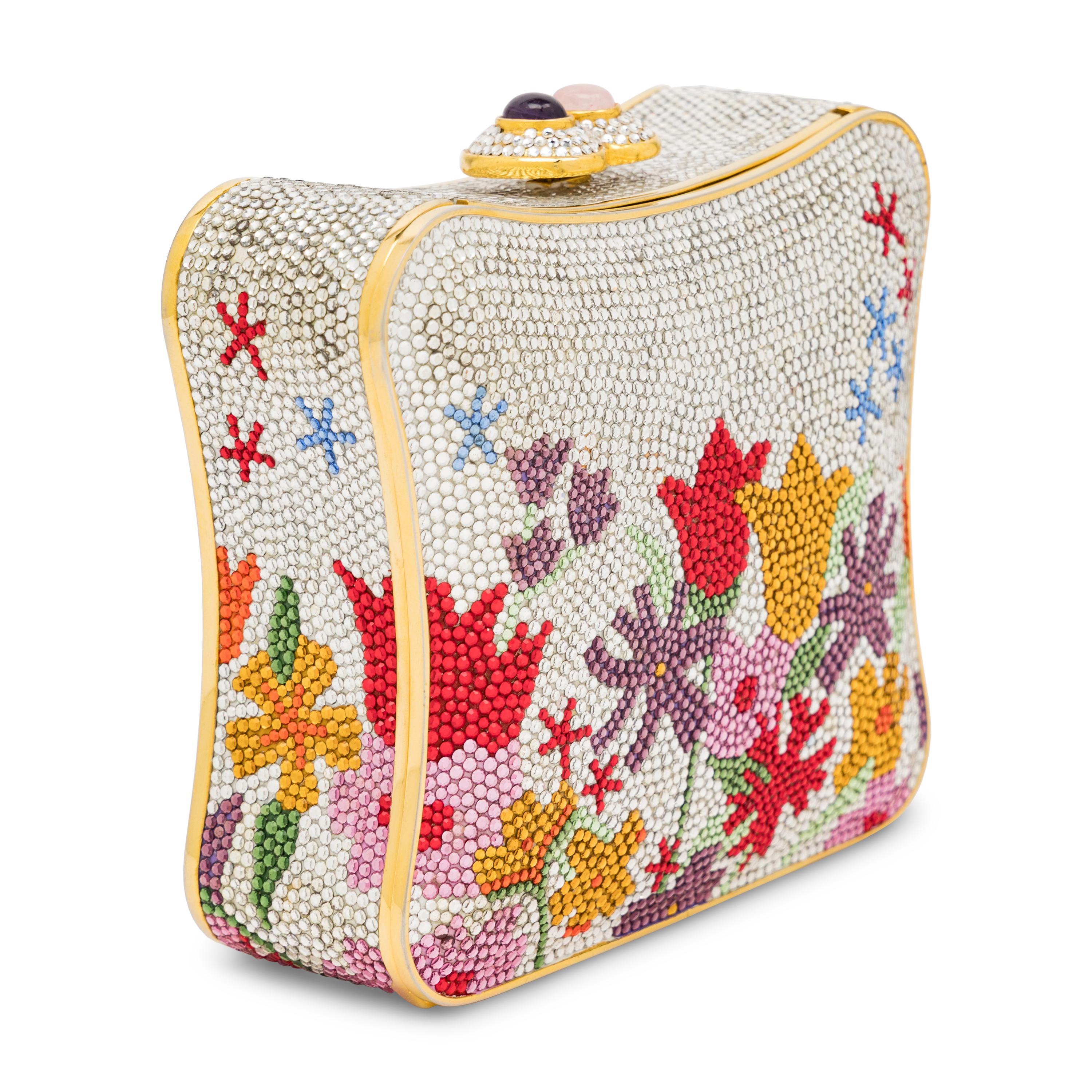 Judith Leiber, Floral Embellished Minaudiere