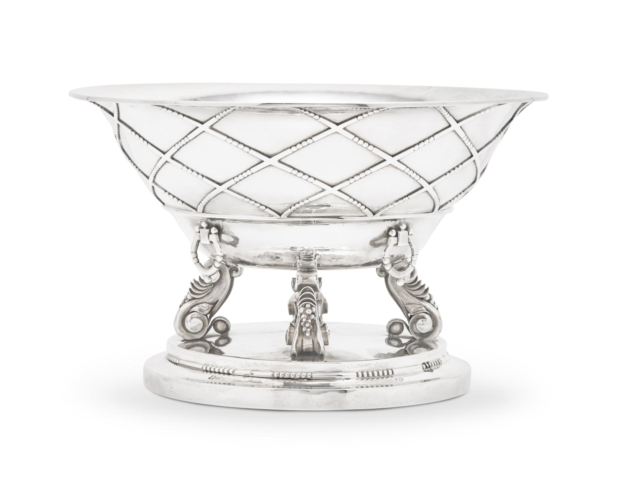 A Johan Rohde Designed Georg Jensen Silver Centerpiece Bowl