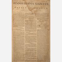 [American Revolution] [Cornwallis, Charles] The Pennsylvania Gazette, and Weekly Advertiser