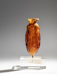 A Roman Amber Glass Date Flask