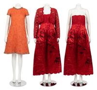 Two Designer Dress Ensembles: One Geoffrey Beene Two-Piece Ensemble and One A-Line Dress Attributed to Yves Saint Laurent, 1960-90s
