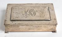 A Cigarette Case, BLACK, STAR & GORHAM, having an interior wood liner.