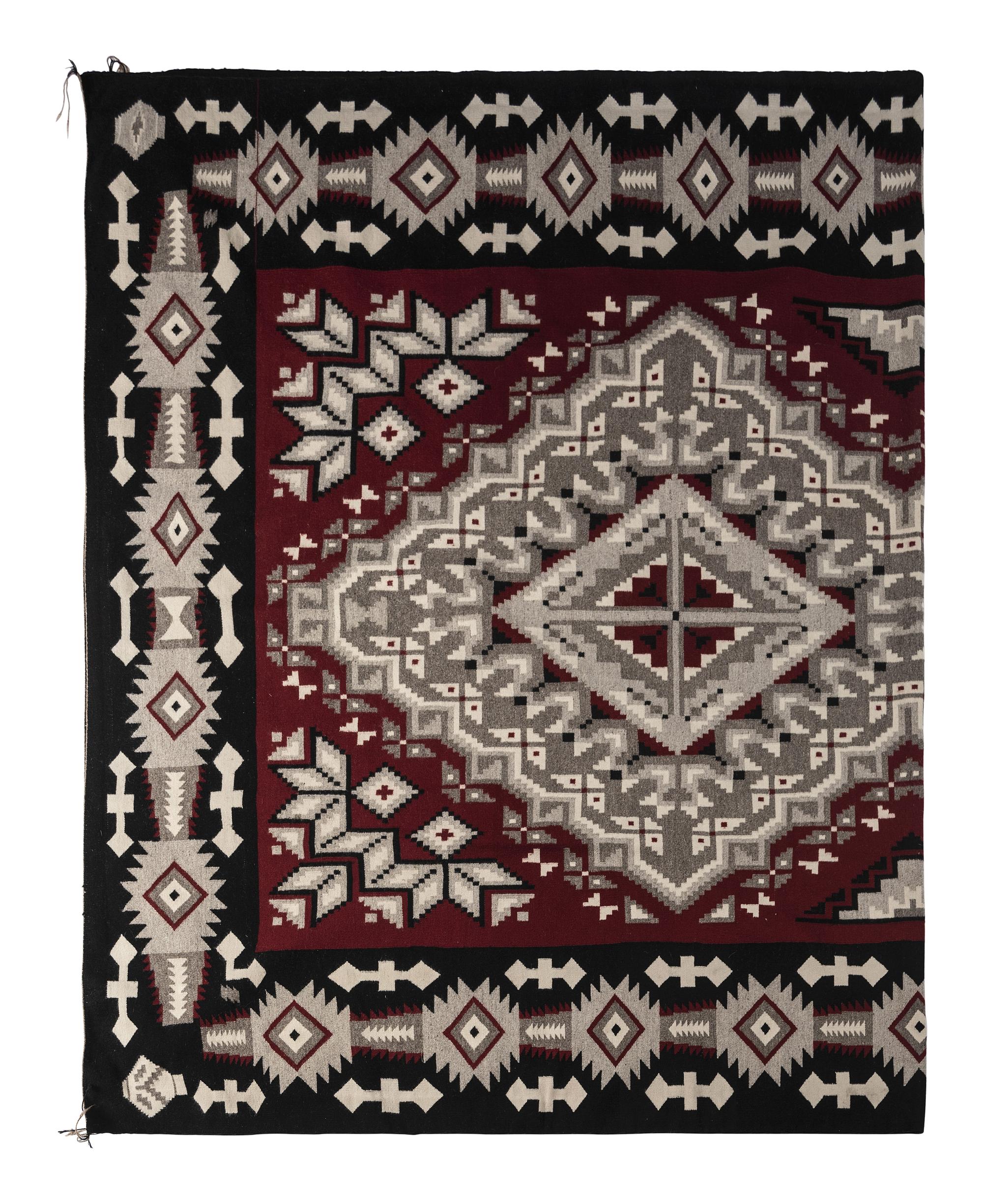 Navajo Roomsize Ganado Pattern Weaving / Rug