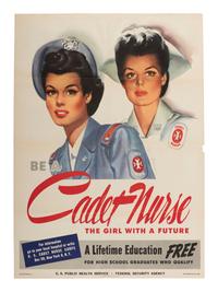 [WW2] 3 posters recruiting women for service in the A.T.S., Cadet Nurse Corps and Women's Land Army.