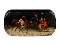 A Russian Lacquer Snuff Box